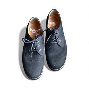 Dr. Martens Textured Black Oxfords